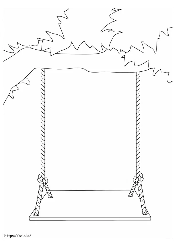 Swing printable coloring page