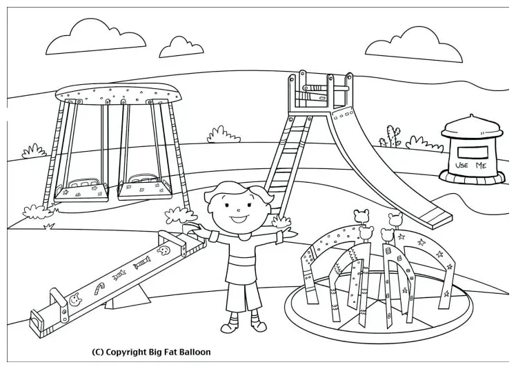 Swing coloring page at getcolorings free printable colorings