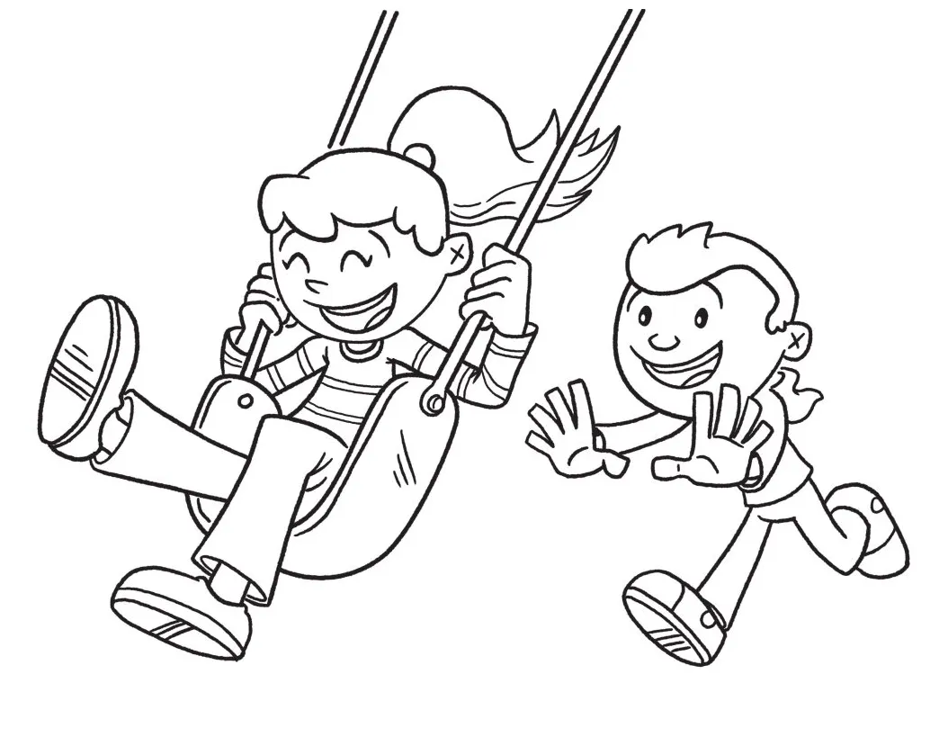 Swings coloring pages coloring home