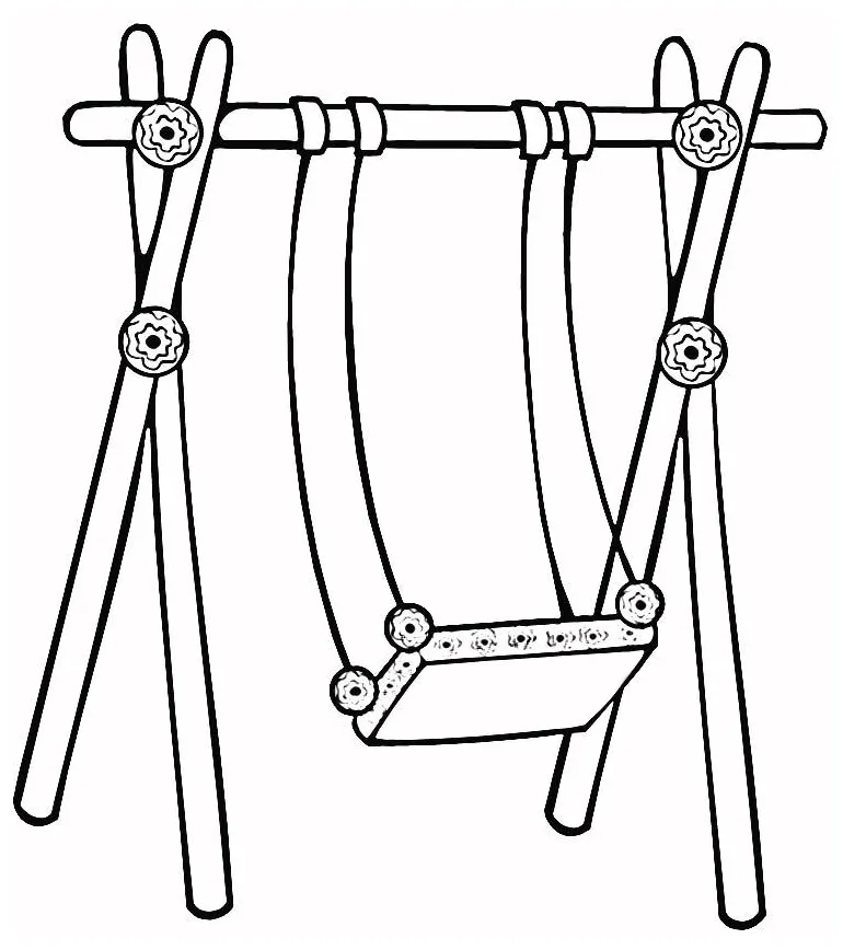 Swing coloring page coloring home