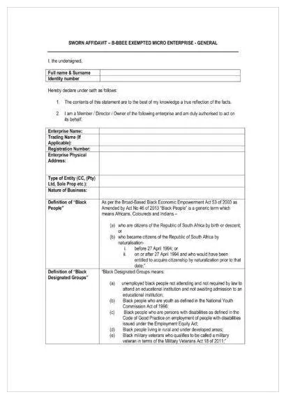 9+ sworn affidavit form examples to download
