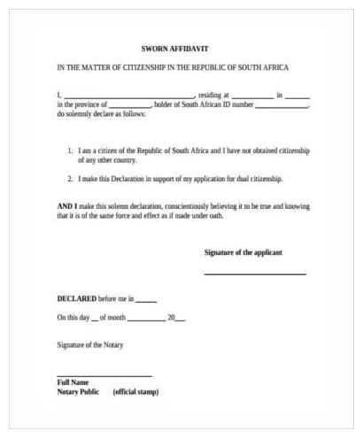 Free 12+ sworn affidavit form samples, pdf, ms word, google docs
