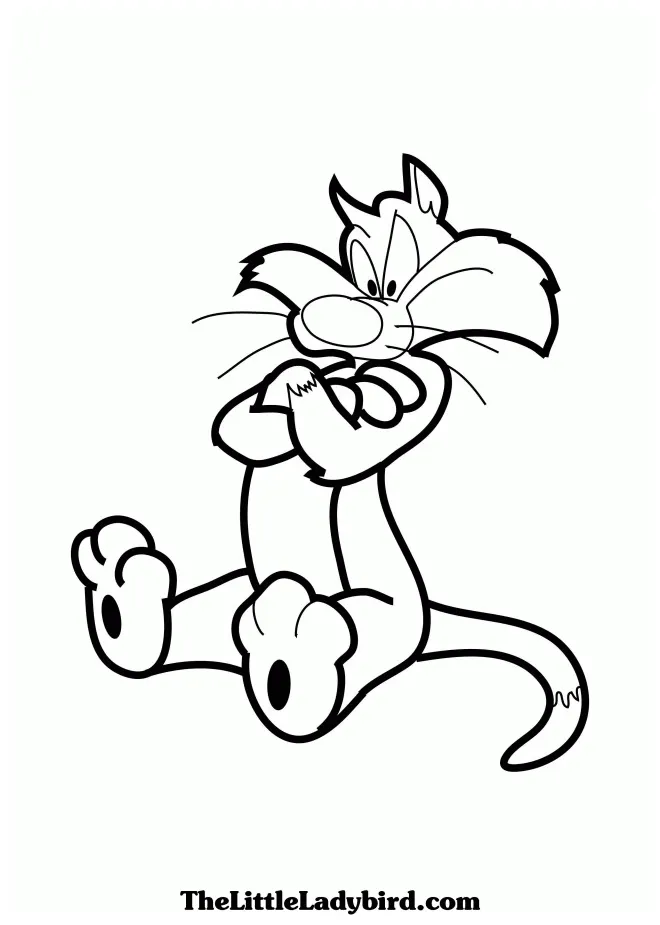 Free sylvester coloring pages, download free sylvester coloring pages