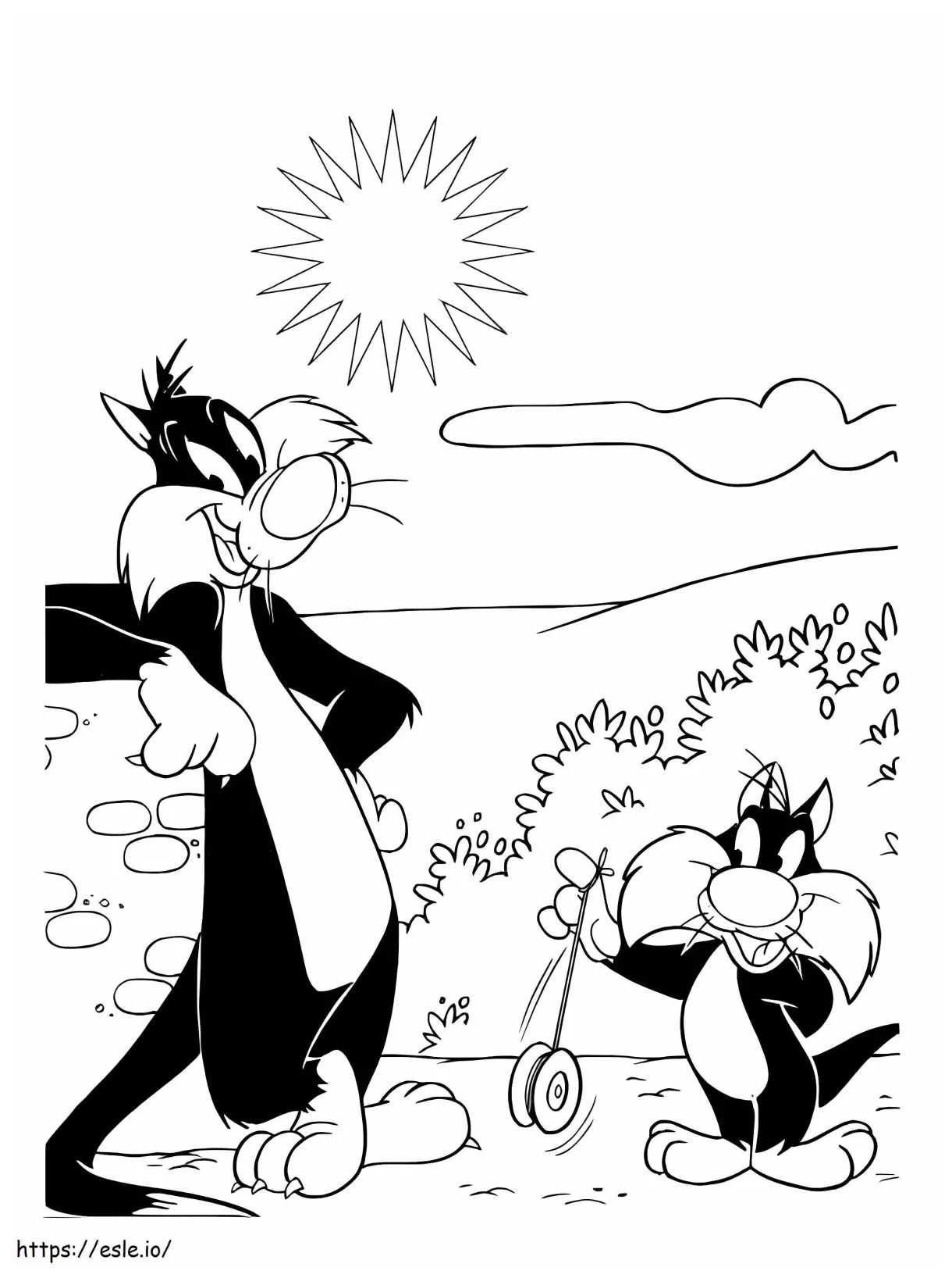 Sylvester 1 coloring page