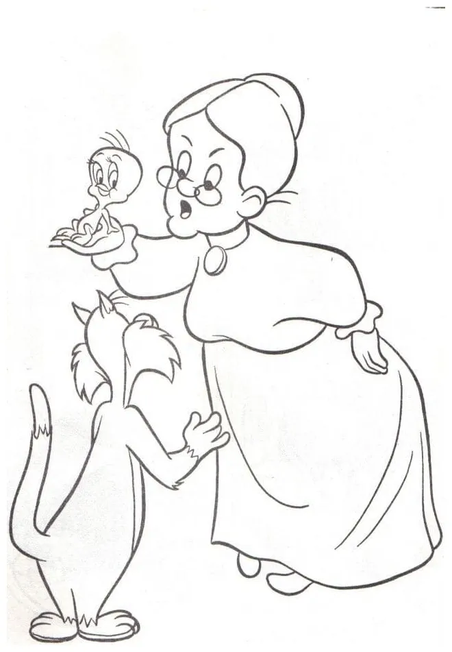 Sylvester 4 coloring page free printable coloring pages for kids printable coloring page