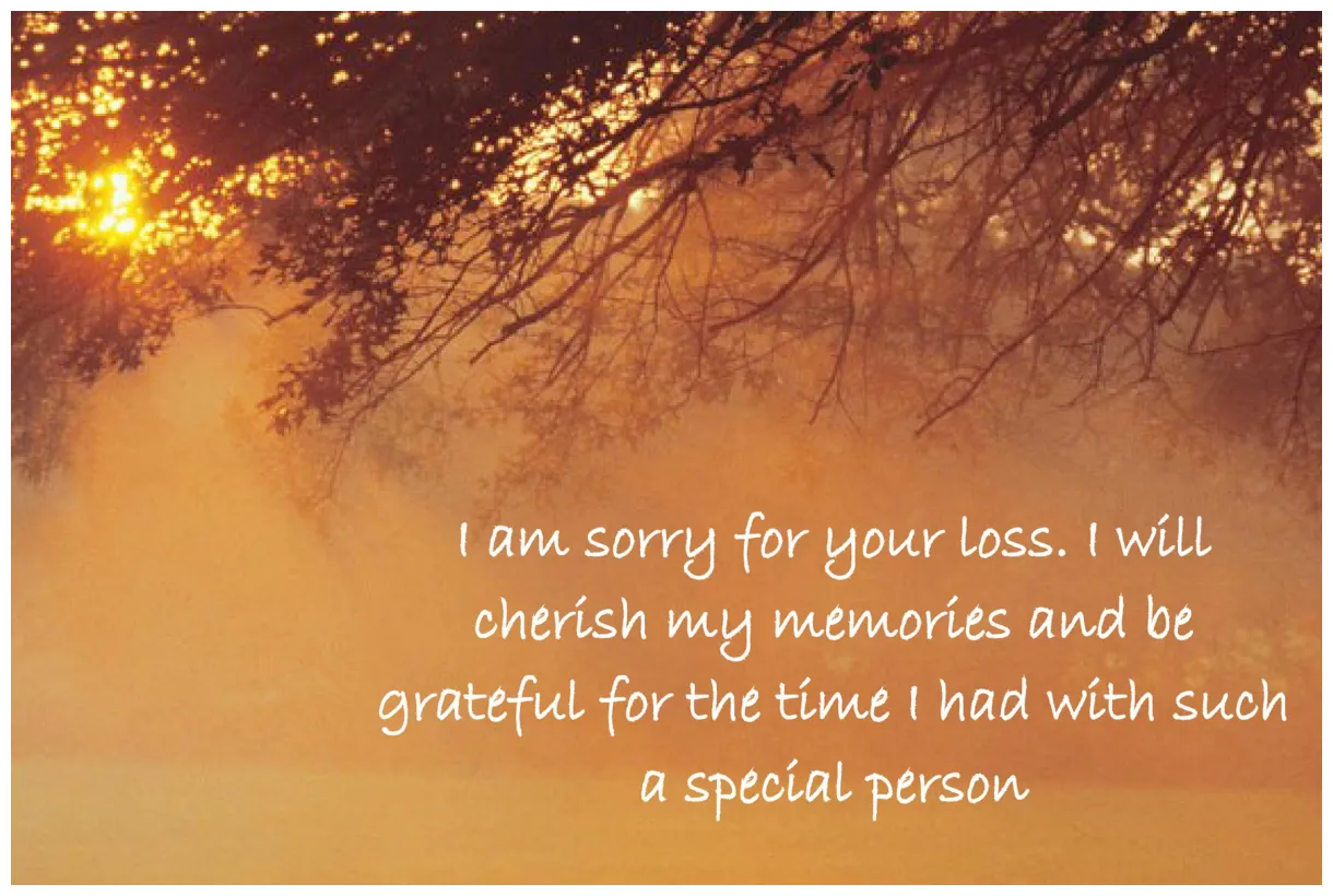 Sample messages for sympathy card