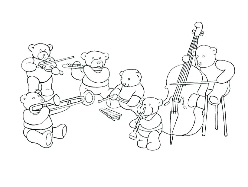 Orchestra coloring page at getcolorings free printable colorings