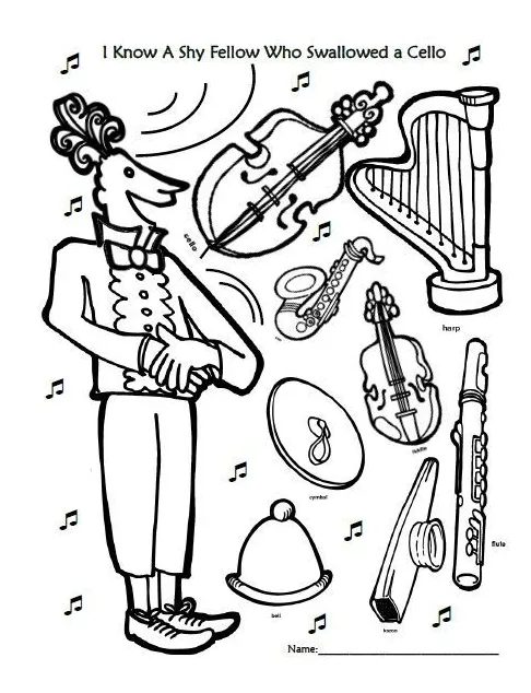 Orchestra coloring page at getcolorings free printable colorings