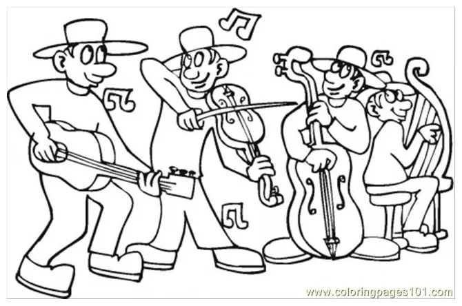Orchestra coloring page at getcolorings free printable colorings