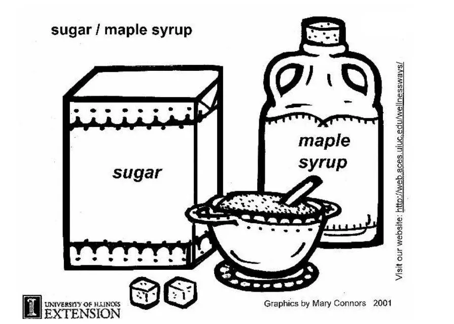 Coloring page sugar, maple syrup free printables img 5902