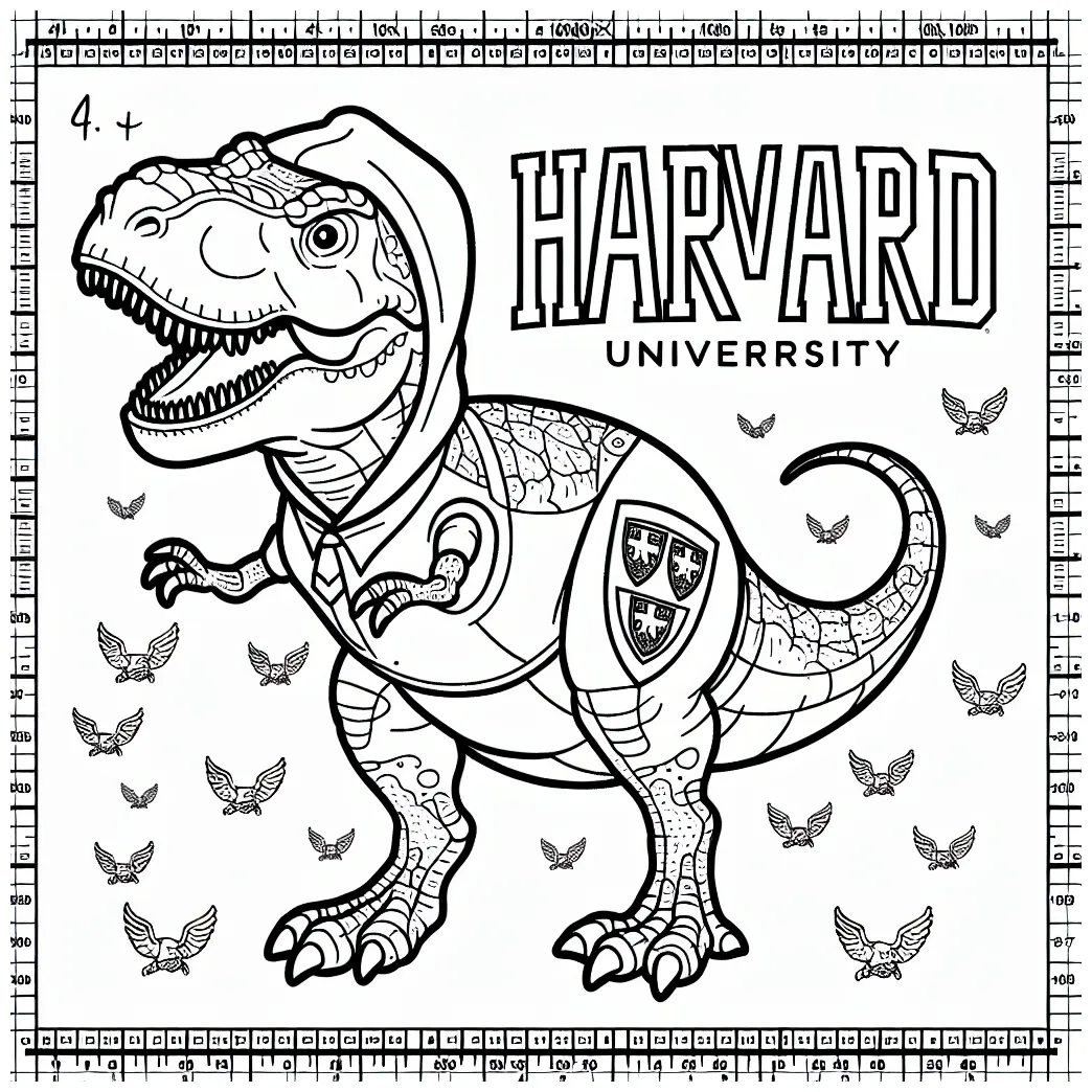 Cartoon T-Rex coloring page - GoGo Coloring