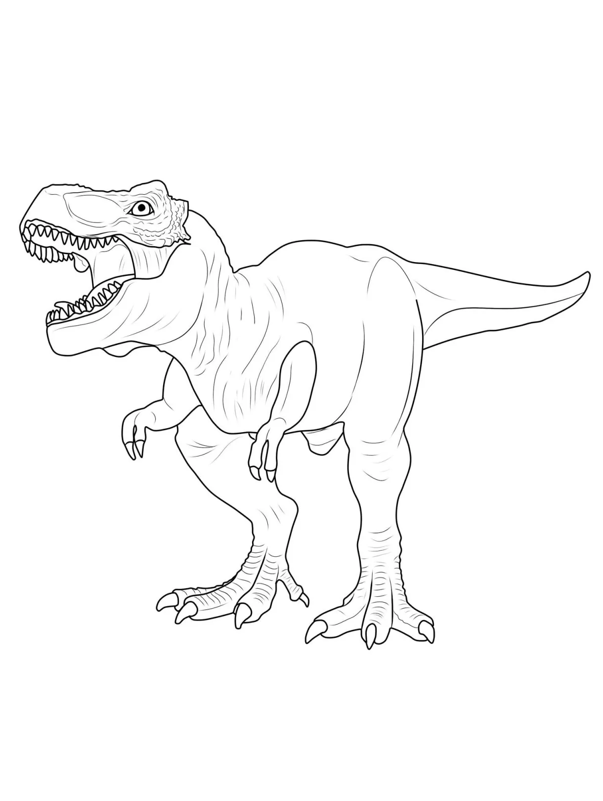 T Rex Coloring Page at GetColorings.com | Free printable colorings