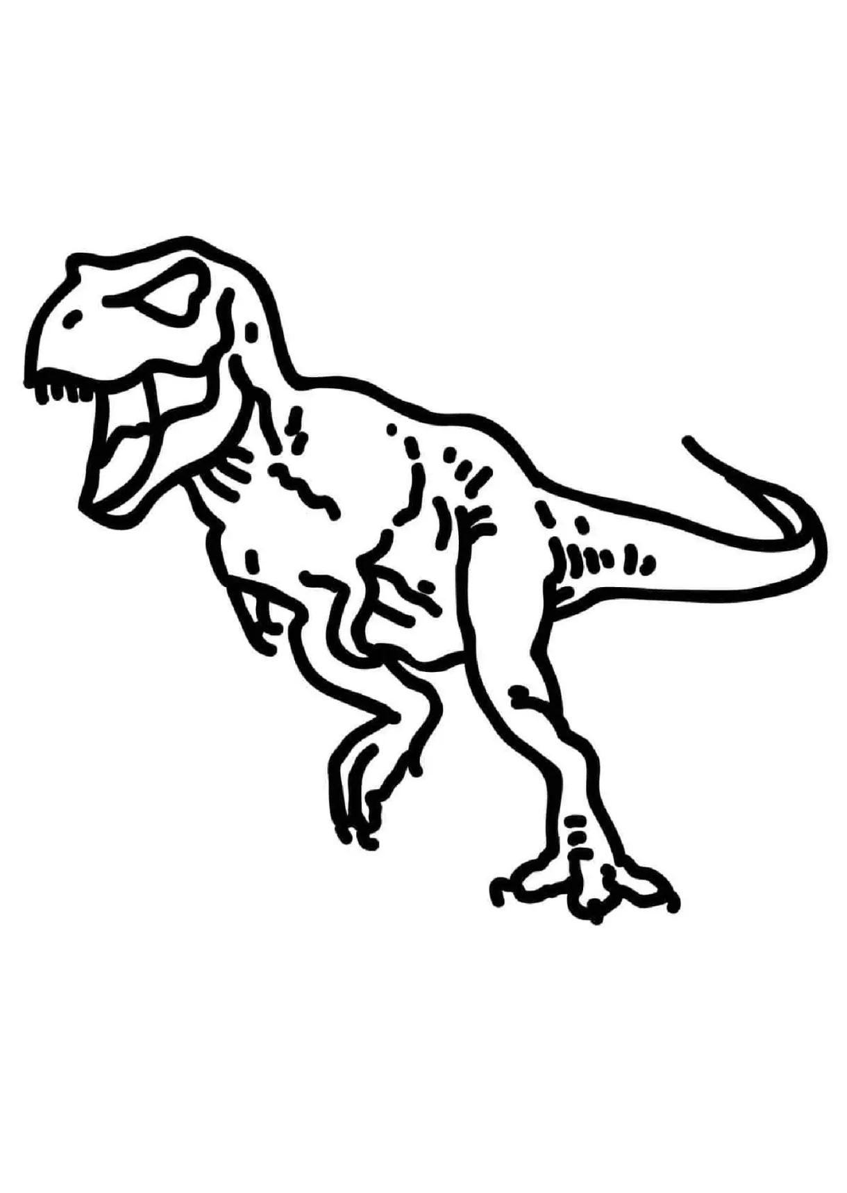 T-Rex coloring pages - ColoringLib