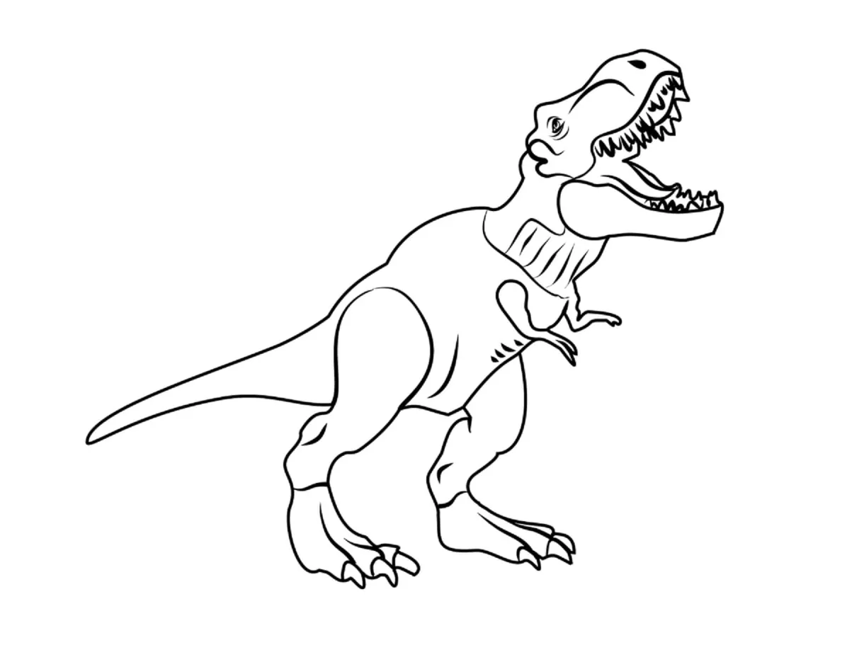 T-Rex coloring pages - ColoringLib
