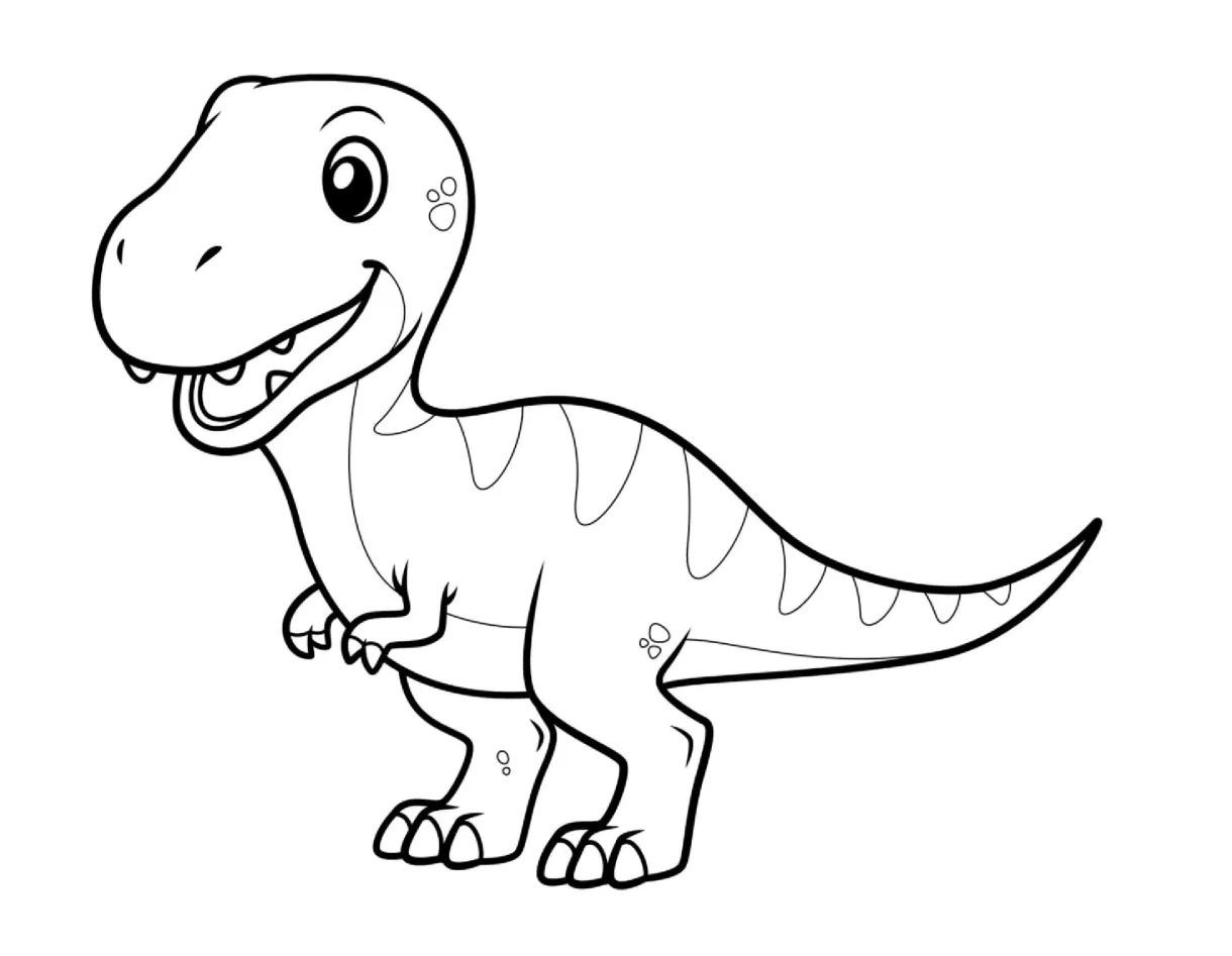 T-Rex coloring pages - ColoringLib