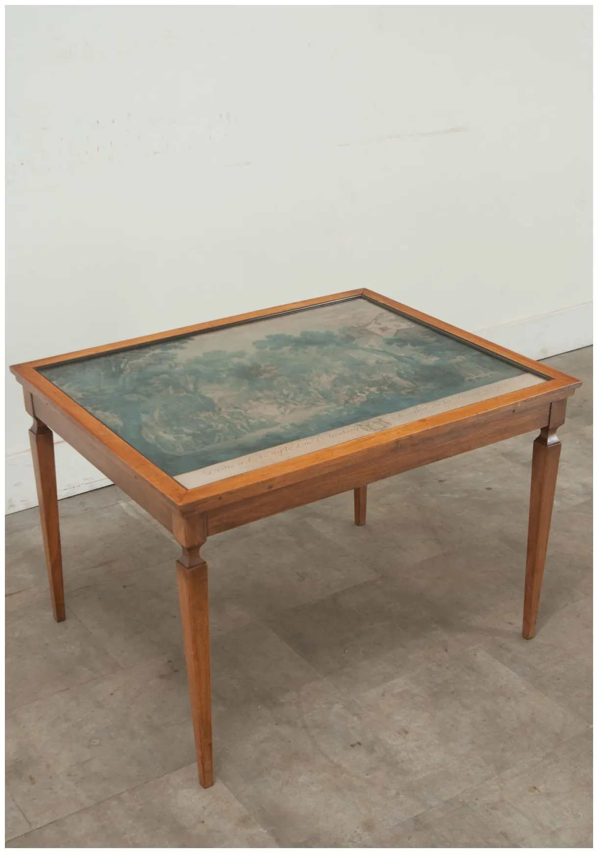 French vintage art display coffee table for sale at 1stdibs