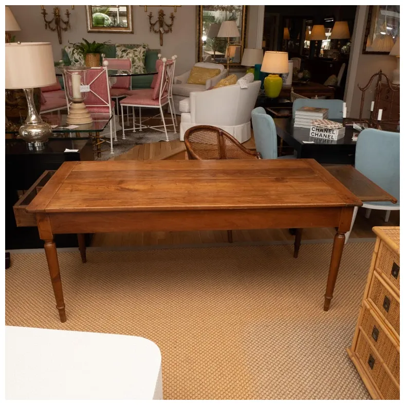French provincial cherrywood farm table at 1stdibs