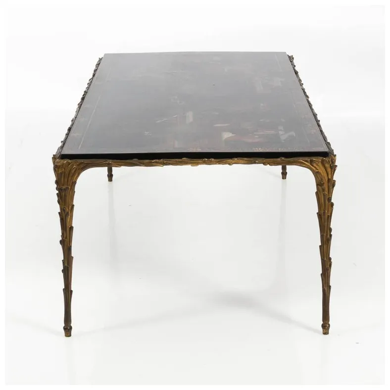 Maison jansen coffee table with 18th century chinese panel at 1stdibs