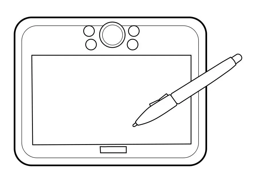 Coloring page graphics tablet free printables img 22851