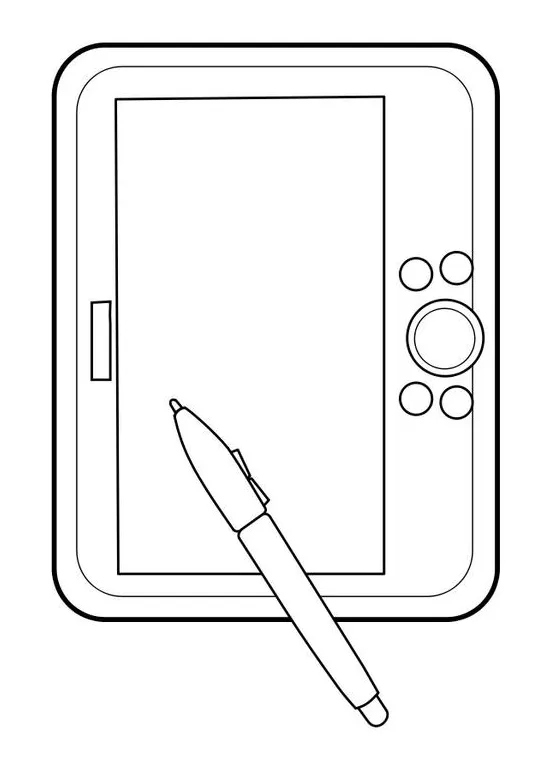 Coloring page graphics tablet free printables img 22851