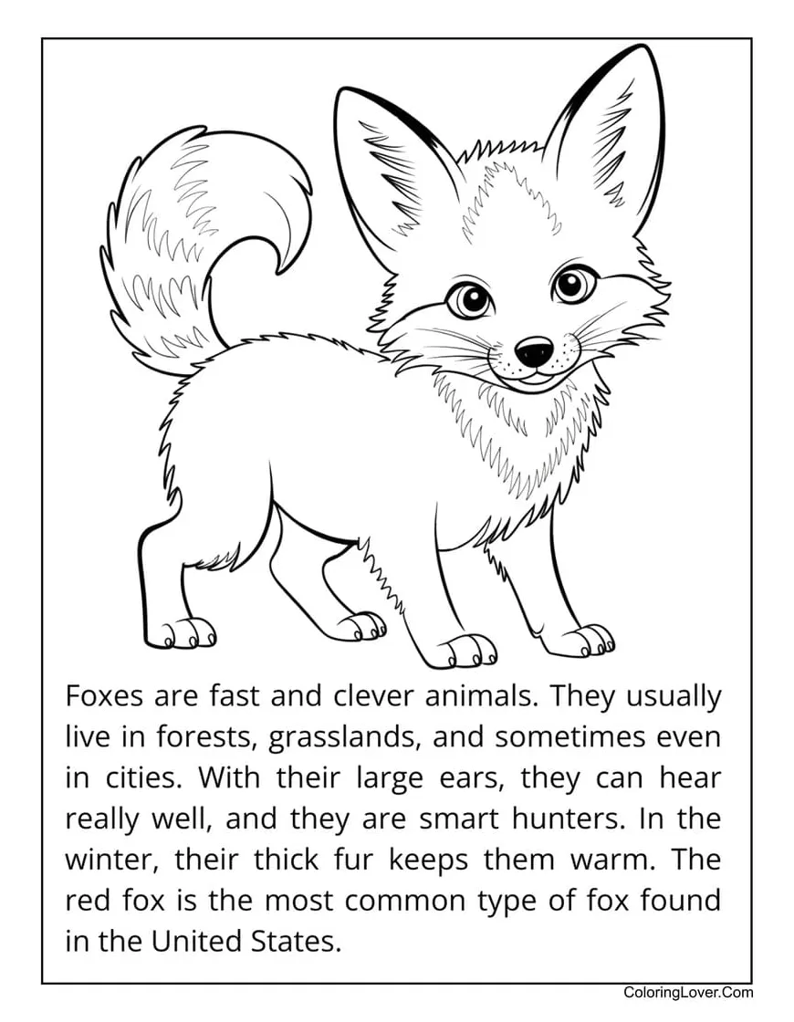 Tails The Fox Coloring Pages Free Printable [2025]