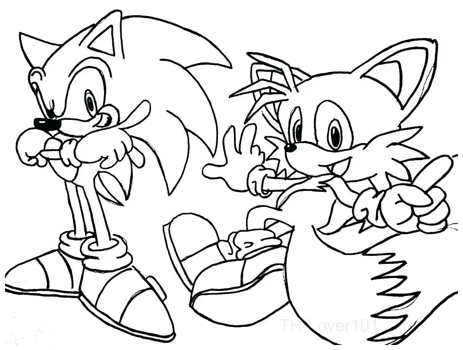 Tails The Fox Coloring Pages at GetDrawings | Free download