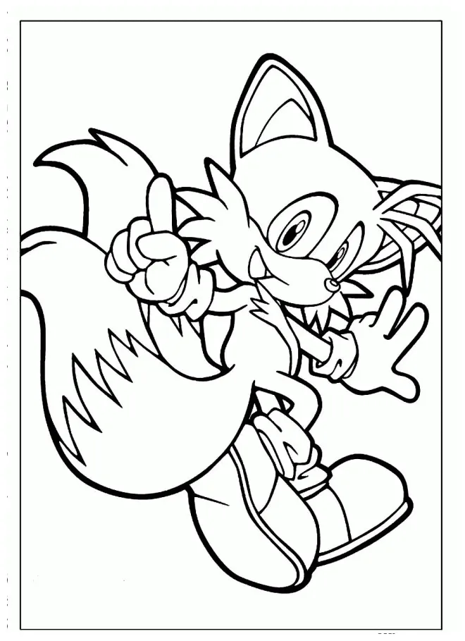 Tails Coloring Pages - Coloring Home