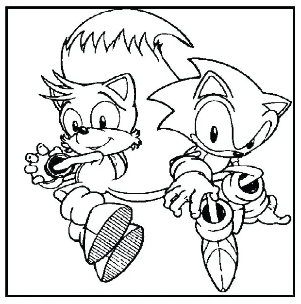 Tails The Fox Coloring Pages at GetColorings.com | Free printable