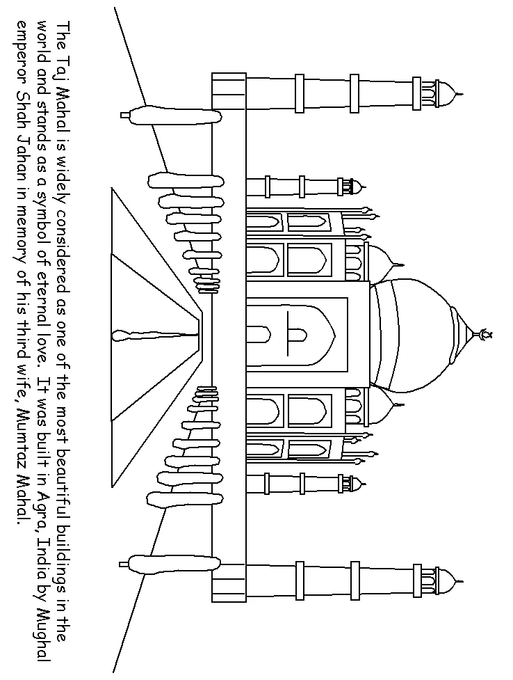 India & coloring book