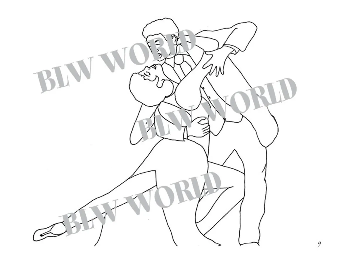 Tango coloring book, tango coloring pages, coloring pages, coloring