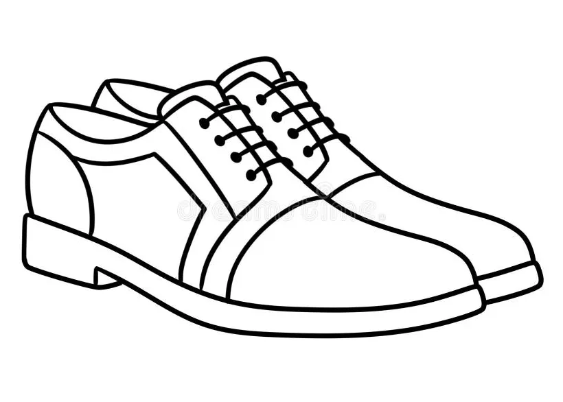 Men tap shoes page coloring pages