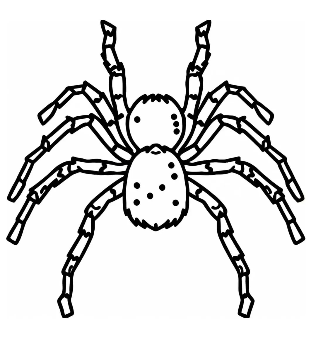 Tarantula spider coloring pages coloringlib