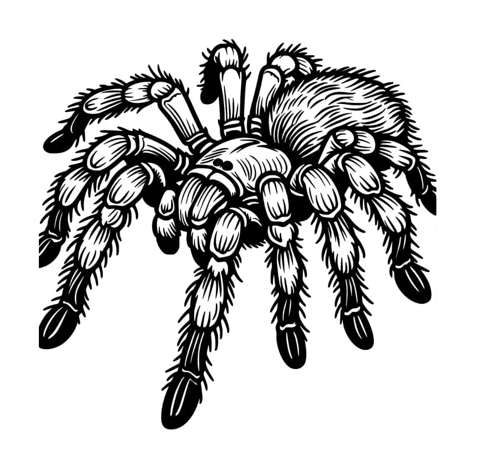 Tarantula Spider coloring pages - ColoringLib