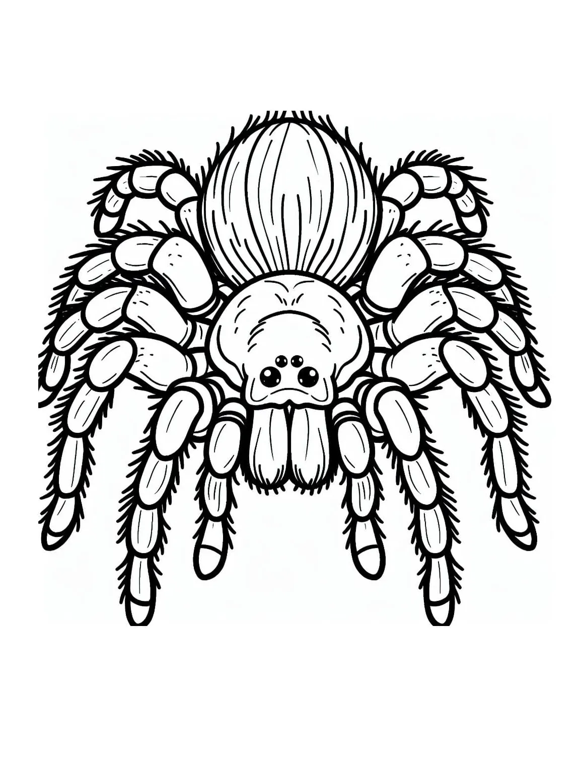 Tarantula spider coloring pages coloringlib