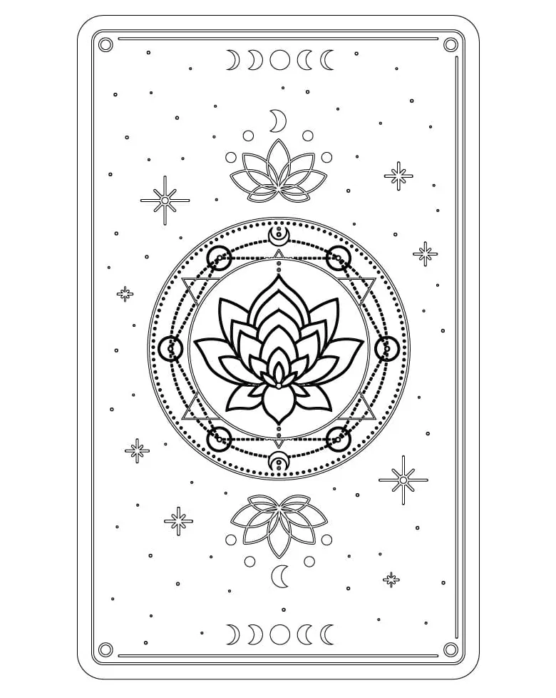 Tarot Coloring Pages Coloring Page