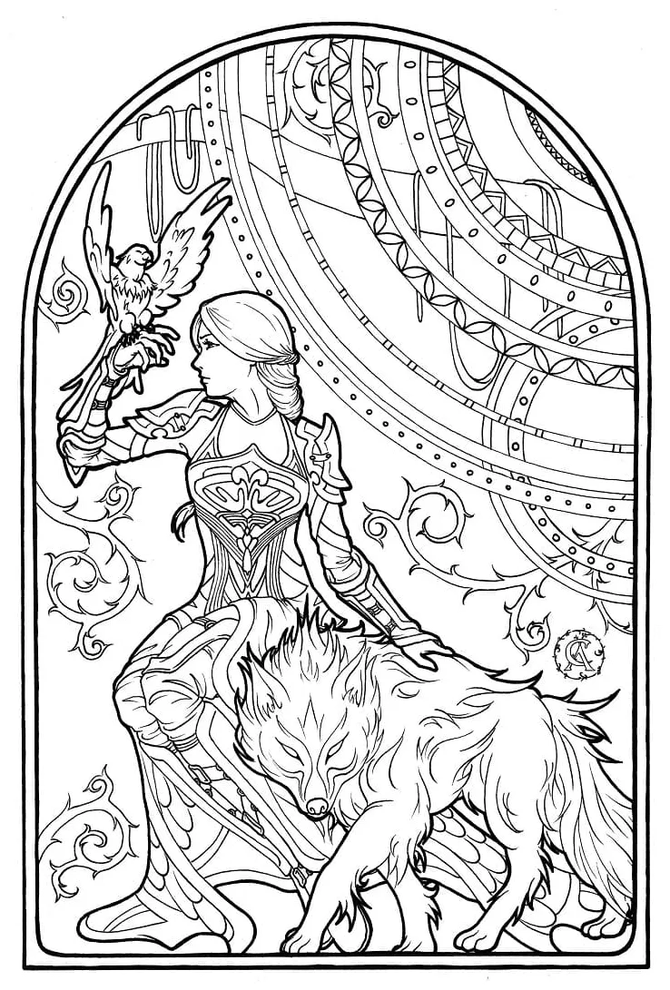 Tarot Coloring Pages Coloring Page