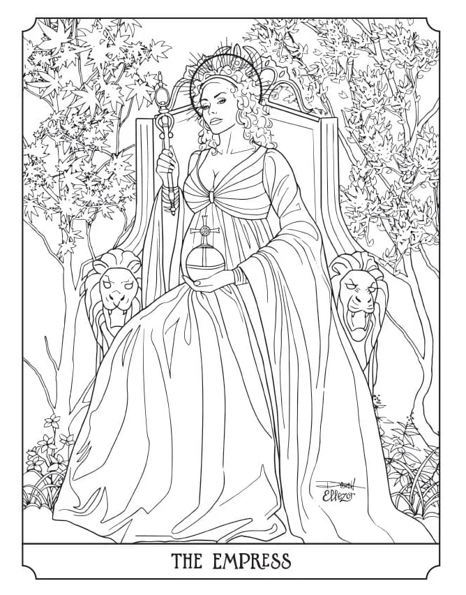 Tarot Coloring Pages Coloring Page