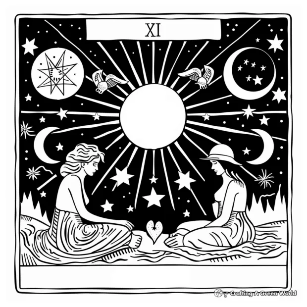 Tarot Card Coloring Pages - Free & Printable!