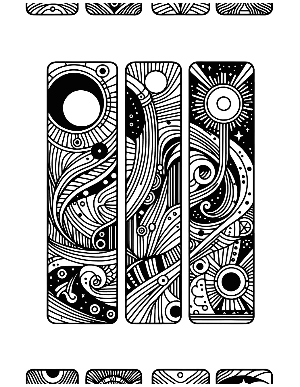 Coloring page of tarot cards | PageCrayon