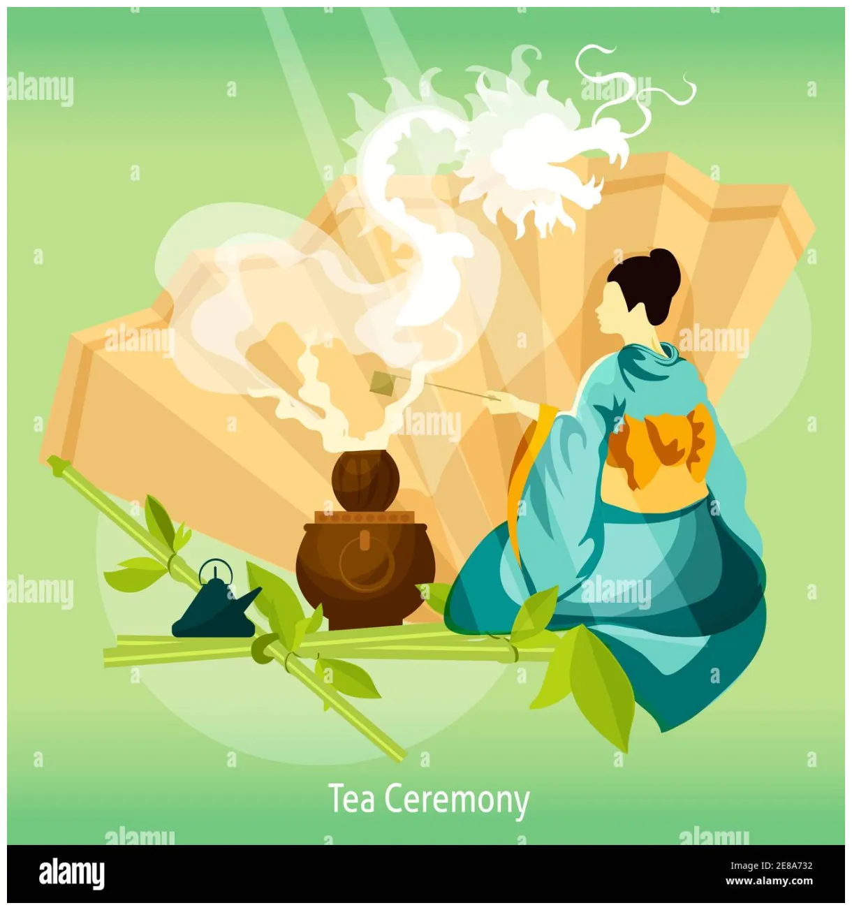 Tea ceremony . tea ceremony vector illustration. tea ceremony