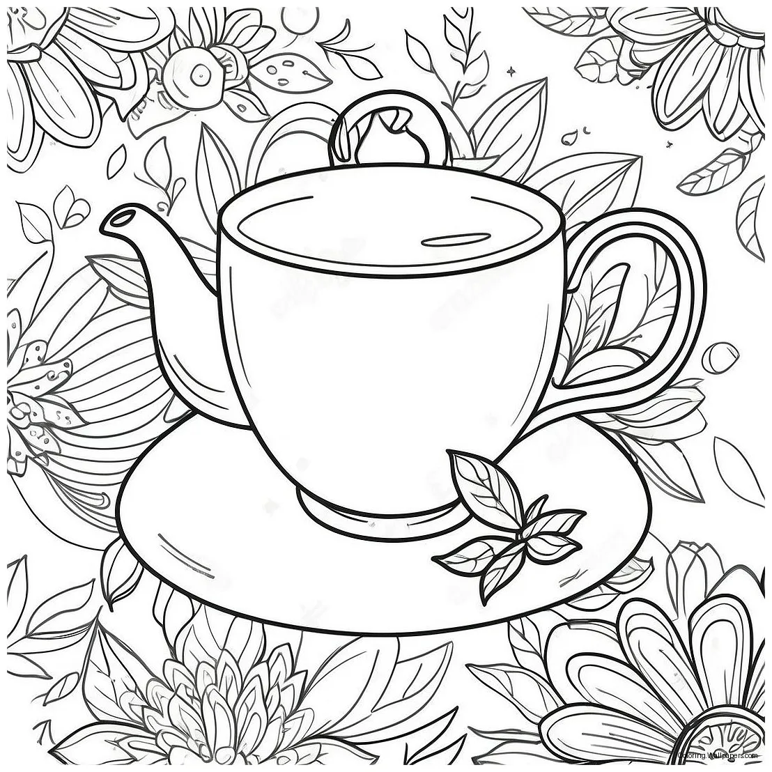 Tea coloring page 59843-47354