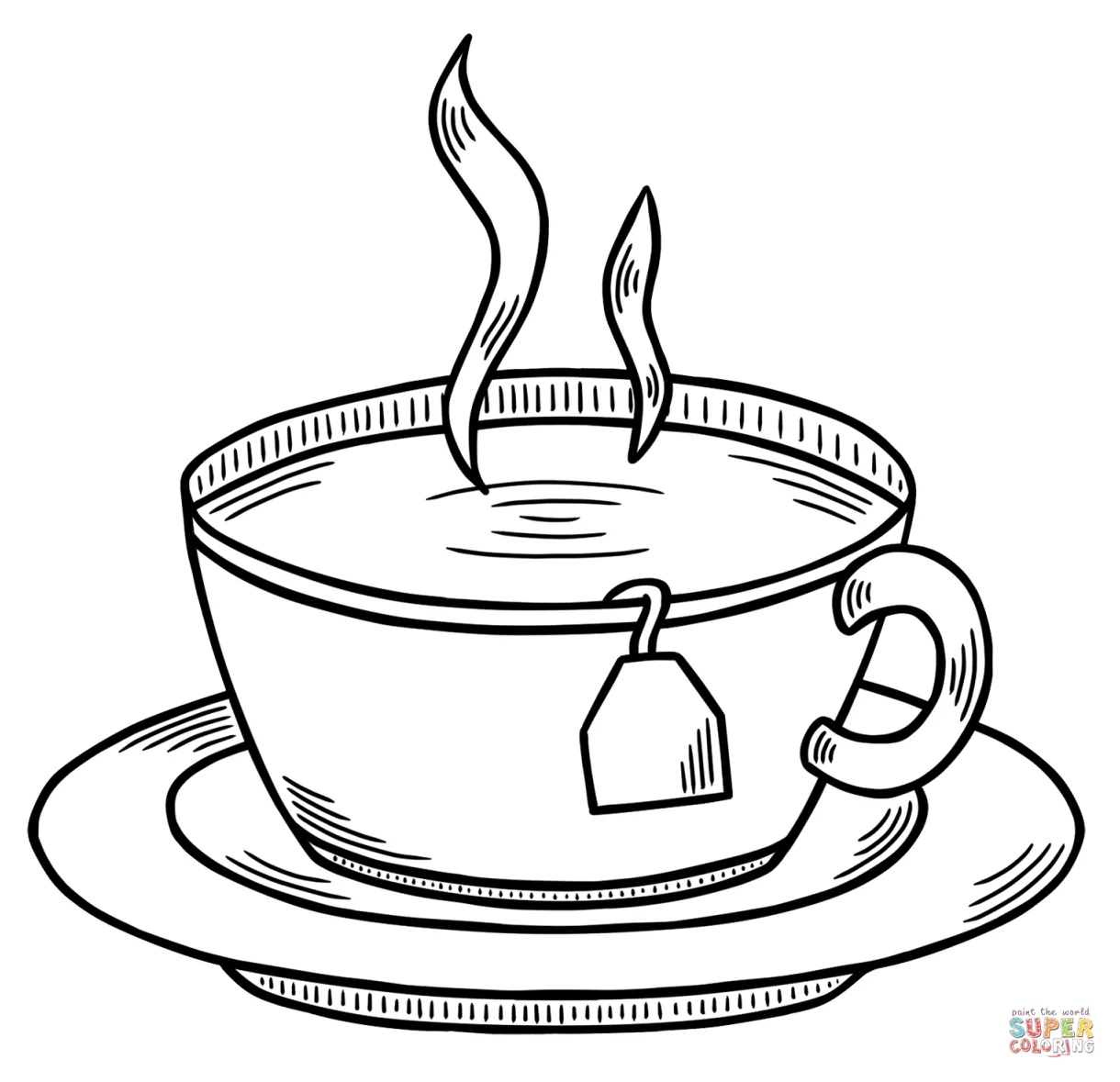 Printable coloring pages tea [2025]
