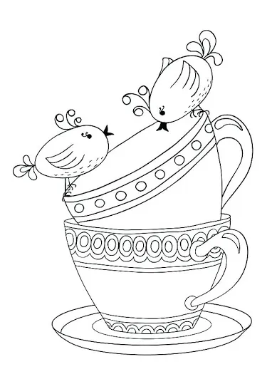 Coloring pages tea coloring page printable s