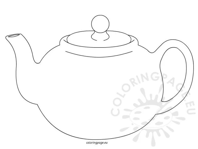 Teapot coloring pages for kids | Coloring Page
