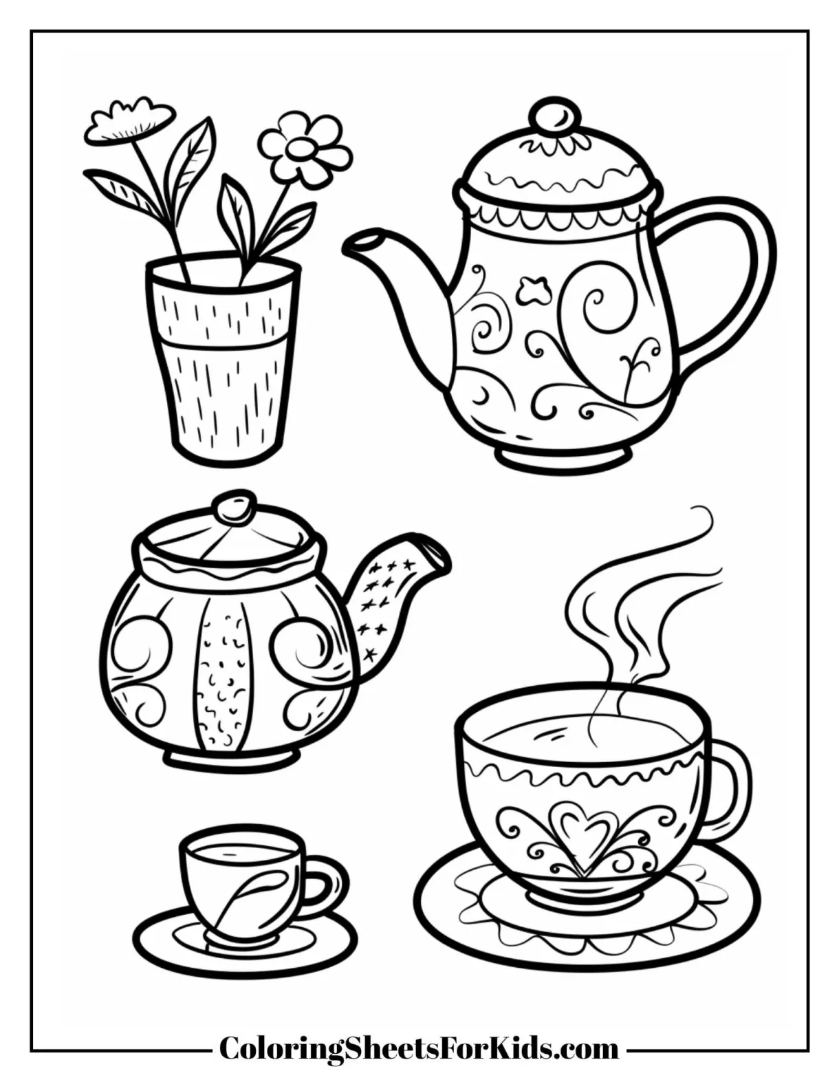 S free printables coloring sheets for kids