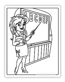 Teacher coloring pages free pdf printables simply love coloring