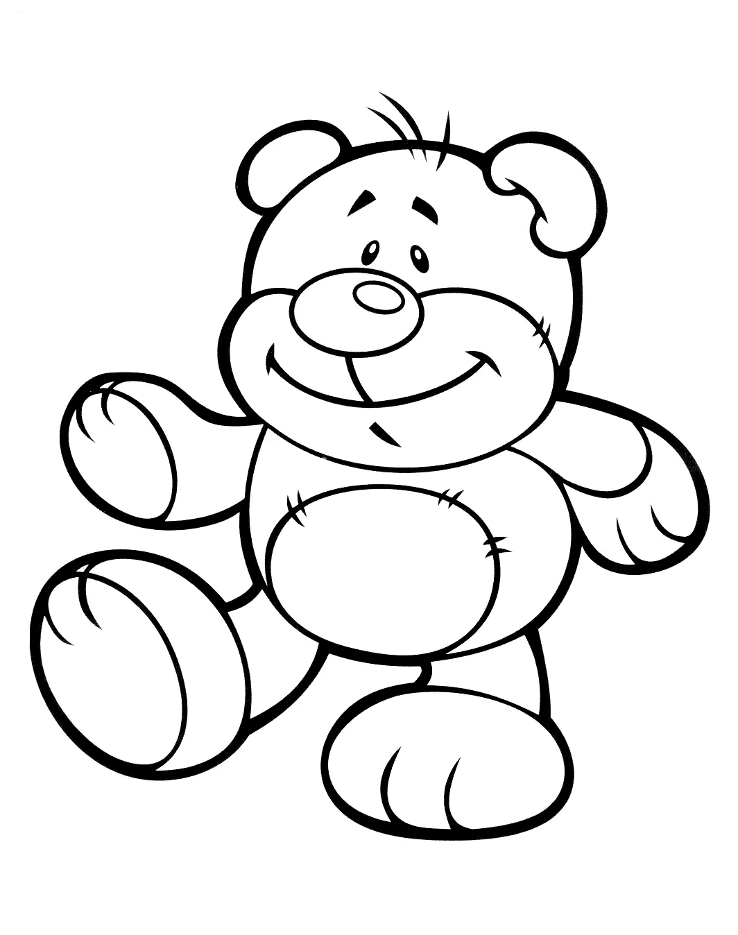 Coloring page teddy bear