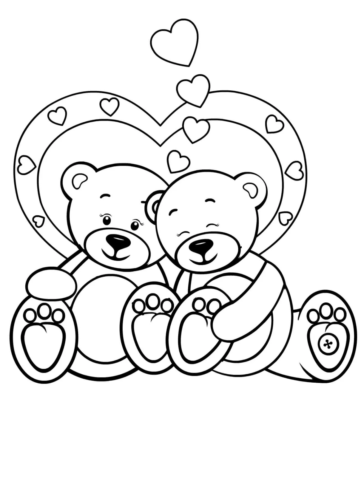 Print teddy bear coloring page download, print or color online for free printable coloring page
