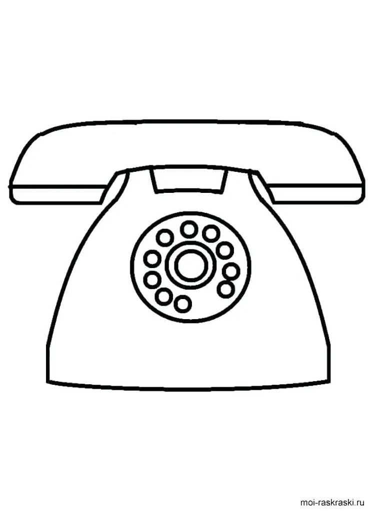 Telephone coloring page at getcolorings free printable colorings