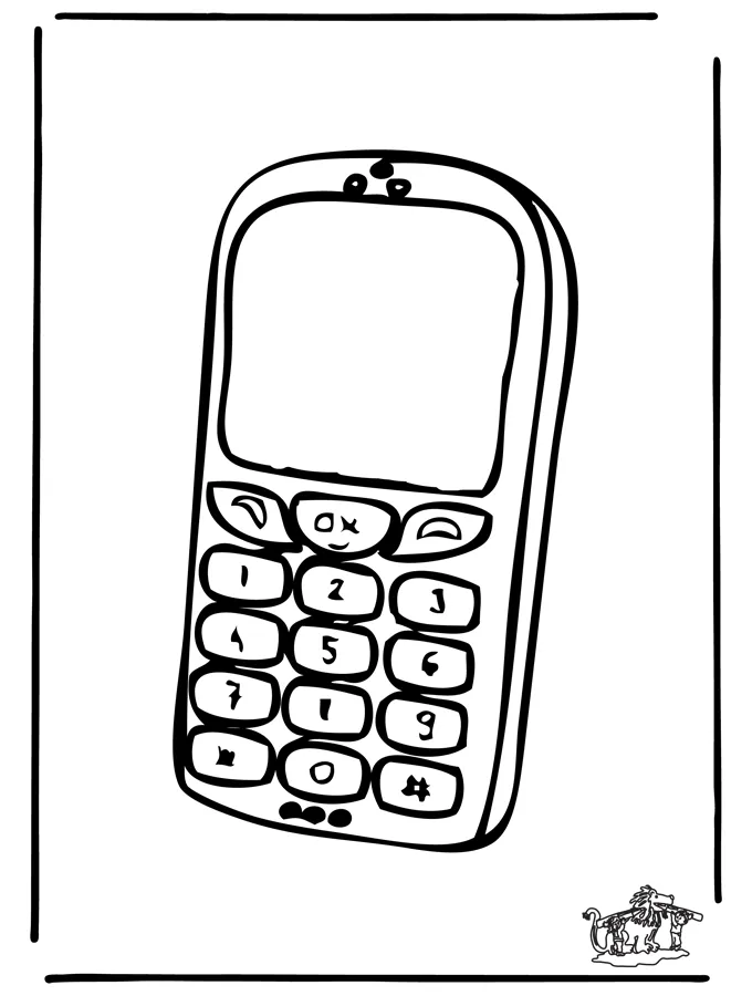 Telephone coloring page at getcolorings free printable colorings